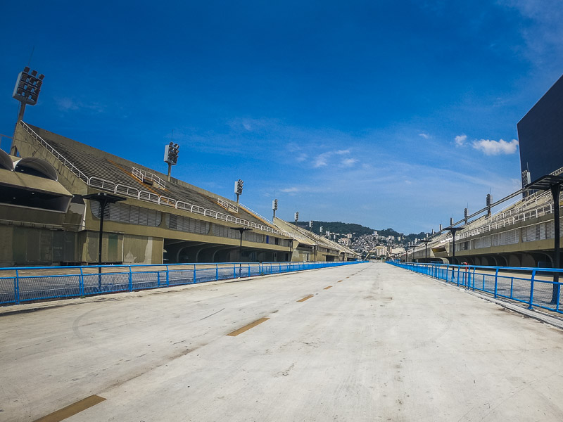 The empty stands at of where the Carnaval takes place