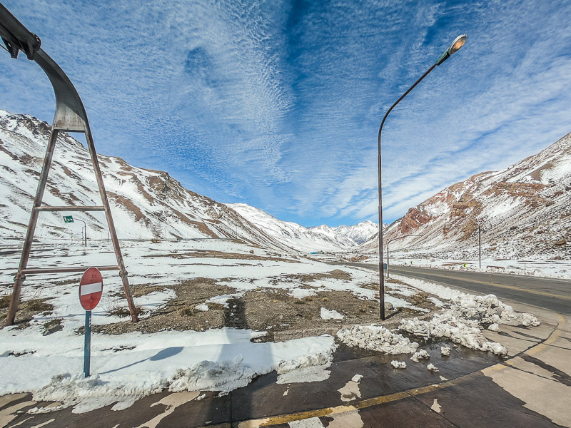 Descending the Andes towards Mendoza