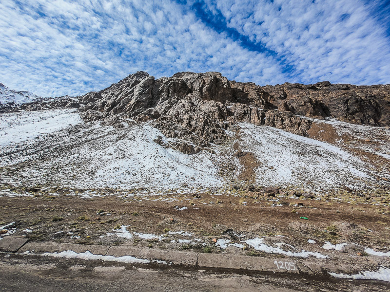 Descending the Andes towards Mendoza