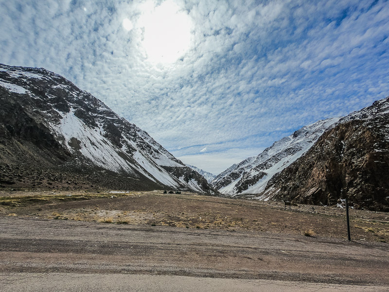 Descending the Andes towards Mendoza