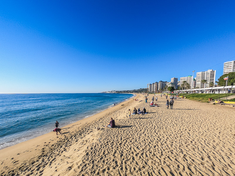 Stretch of beach to walk through