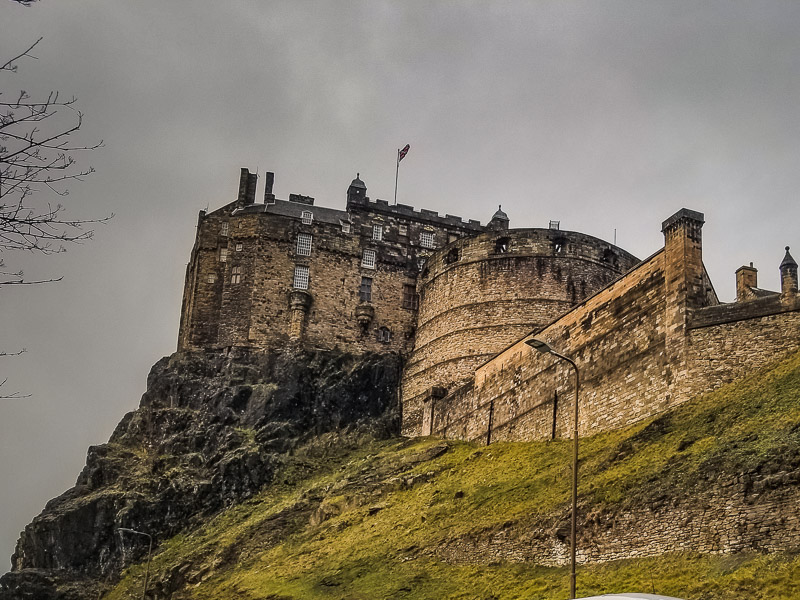 The castle from the bottom of the hill