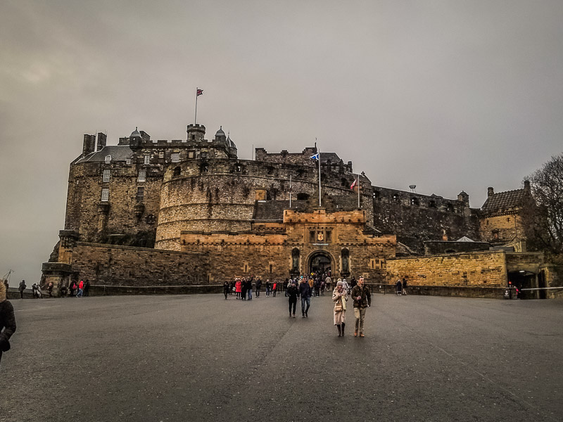 Approaching the castle entrance