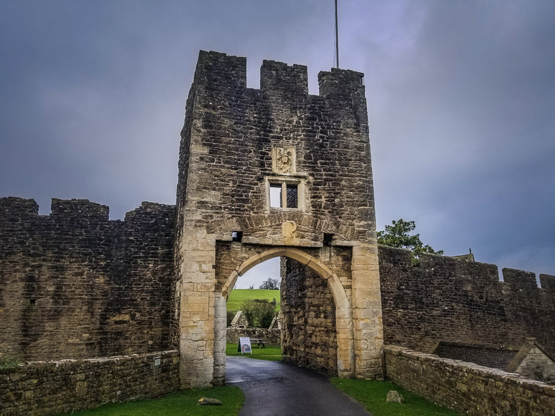 Entrance to the castle which leads to the car park