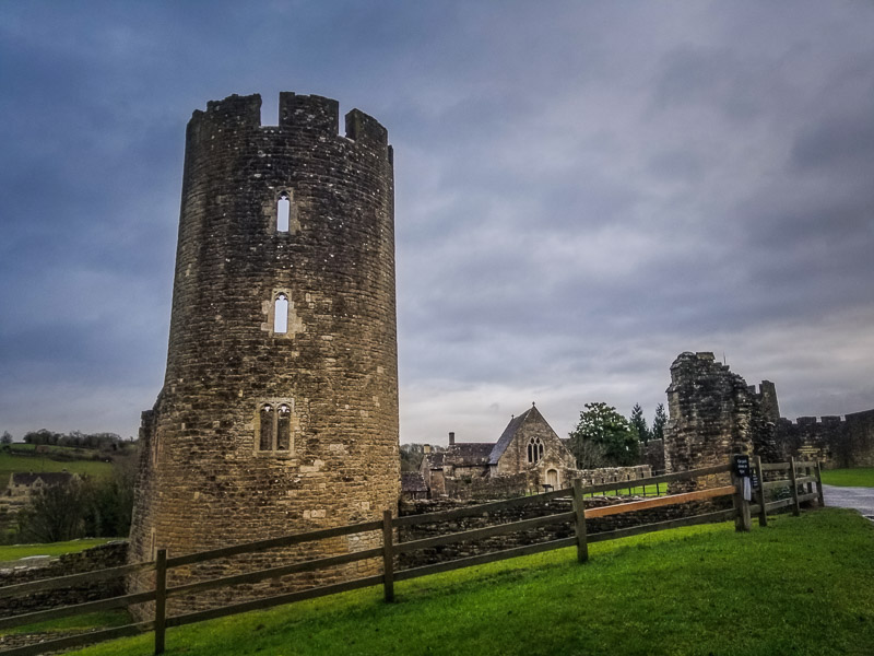 One of the surviving towers