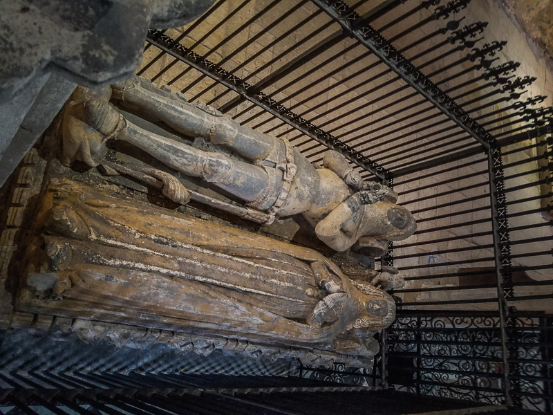 Family tombs in the chapel