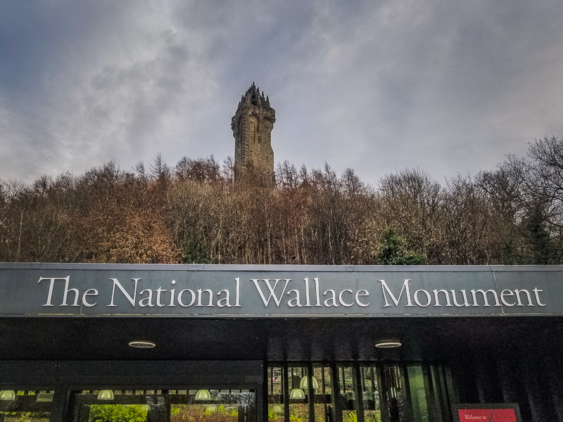 Entrance to the visitor center at the bottom of the hill