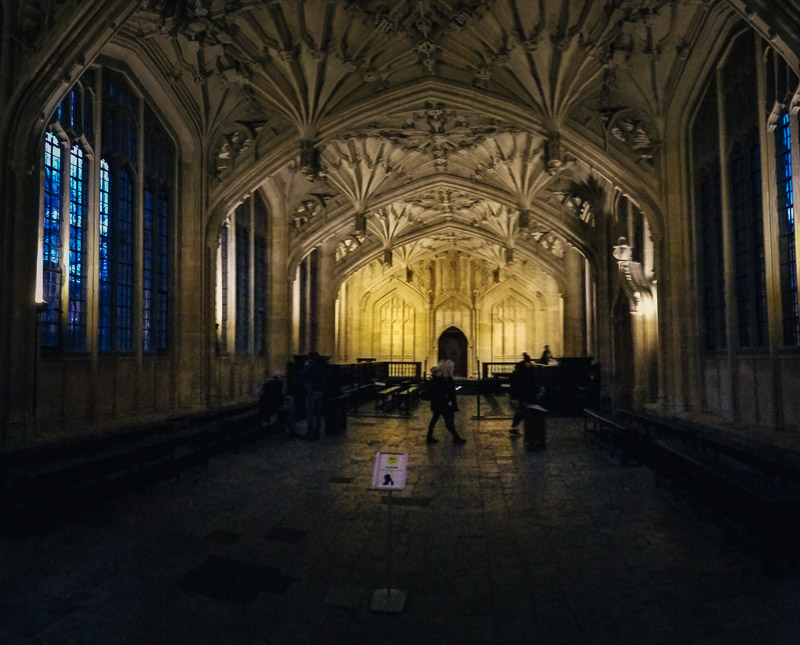 Bodleian Library where Harry Potter scenes were filmed