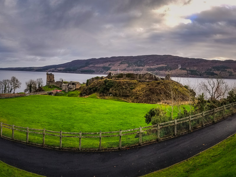 View of the castle from the visitor center