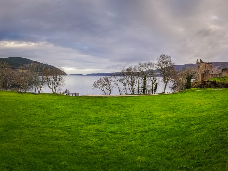 Loch Ness on the path to the castle