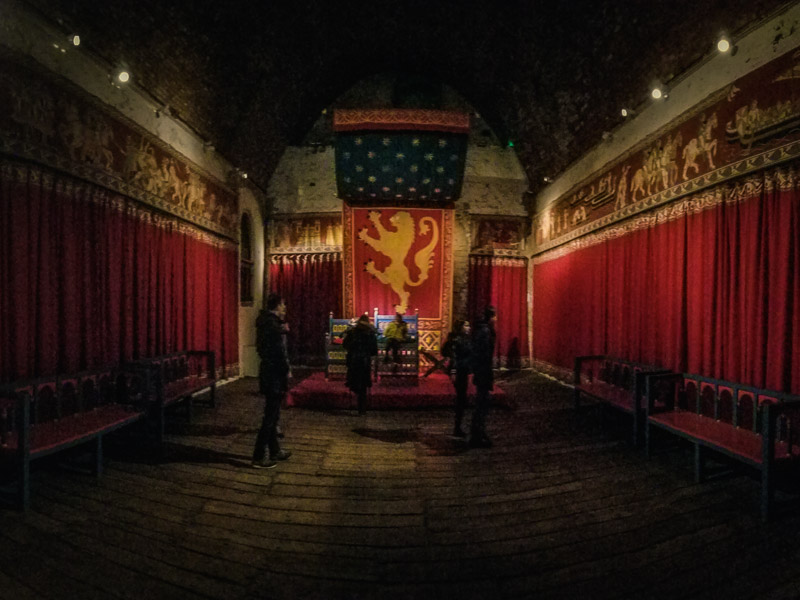 One of the decorated rooms in the Great Tower