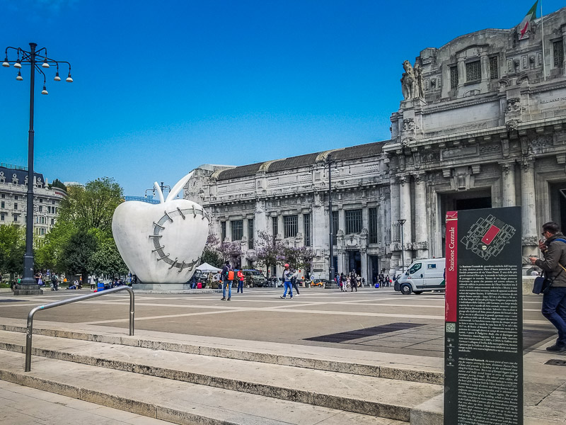 Main entrance to Milano Centrale station