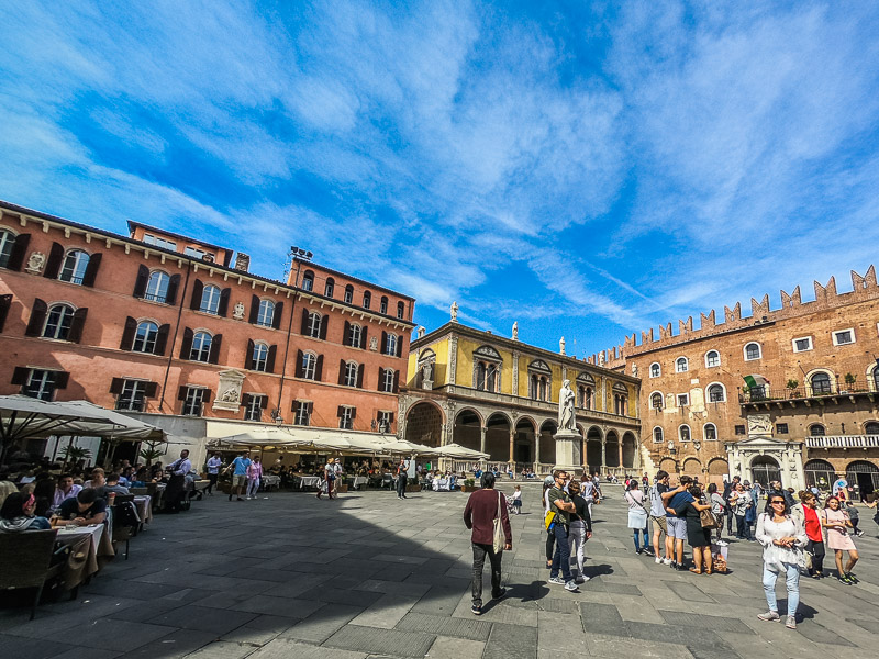 Piazza dei Signori with several museums in the area