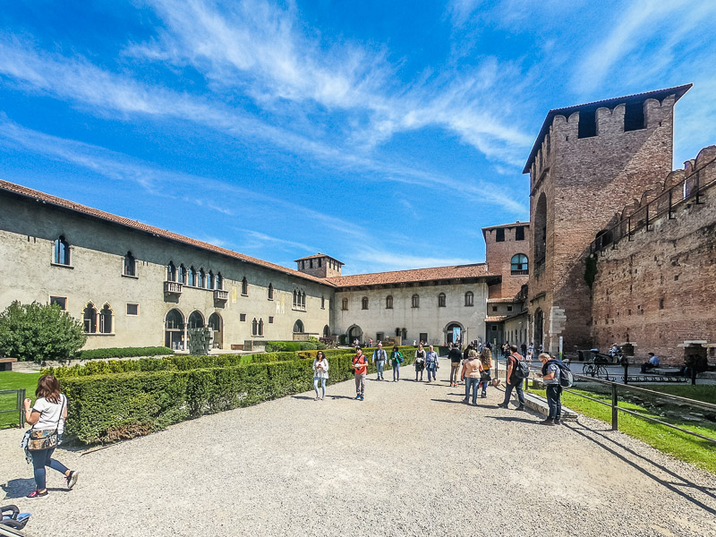 The inside square of Castelvecchio