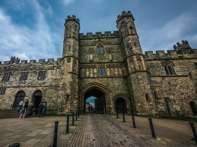 Entrance and ticket office to the site in the tower