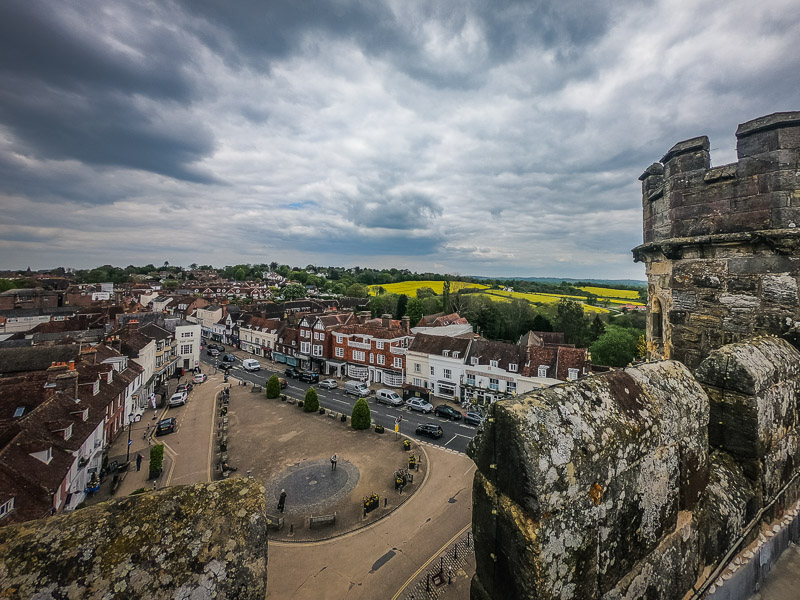 The town from the top of the tower