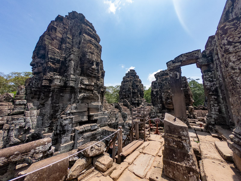 Towers with the Buddha's head