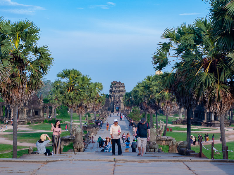 The path leading up to Angkor Wat