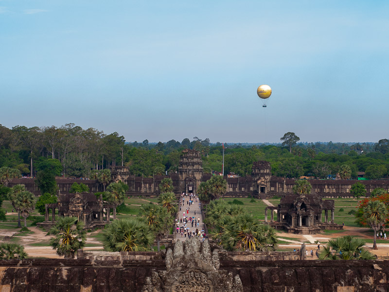 The view from the top of the temple