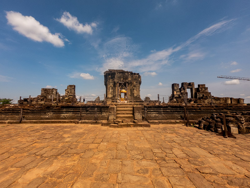 The central shrine at the top of the temple