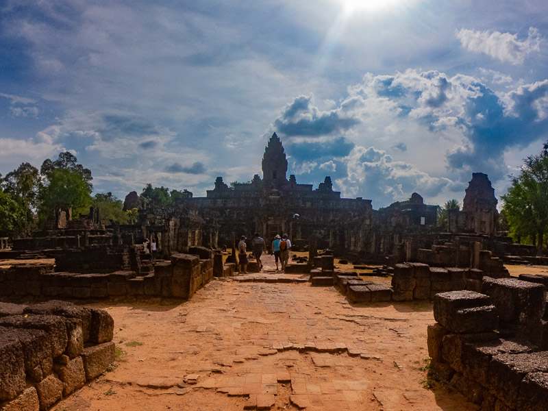 View of the temple from the entrance