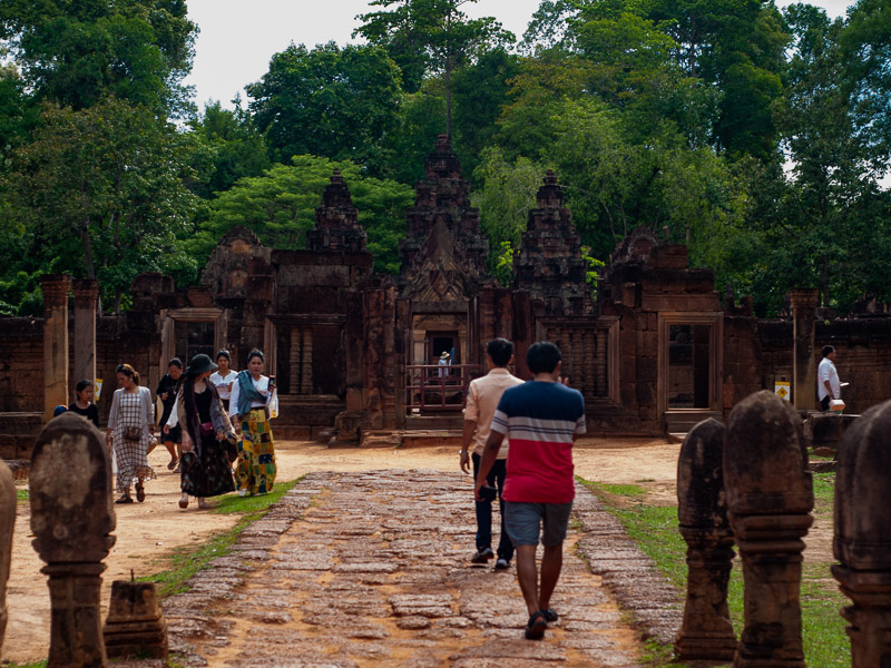 Path to the main temple area