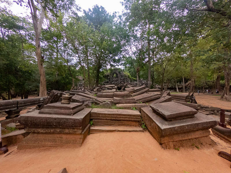 Untouched ruins at the entrance