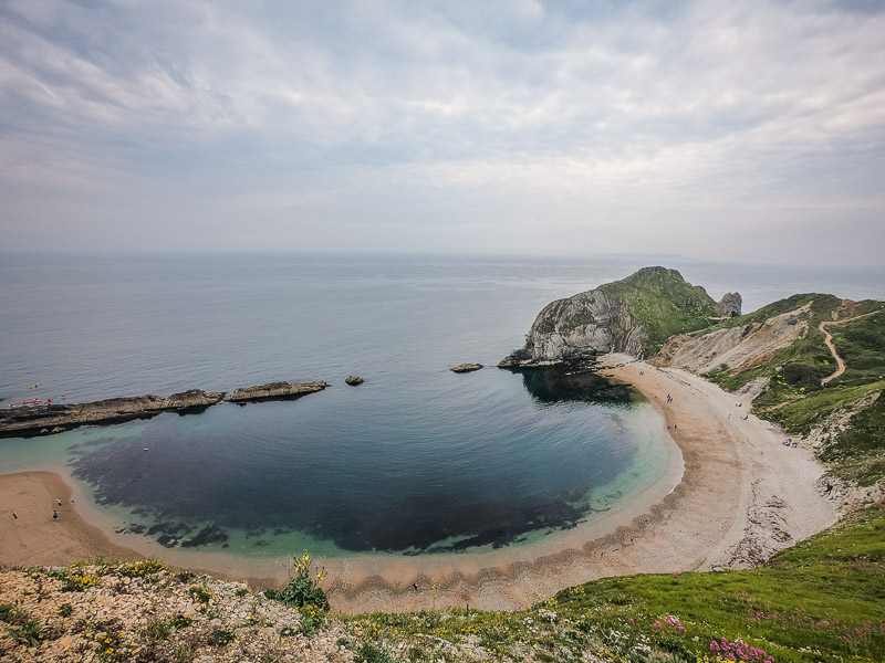 View of the beach 10 minutes from the car park