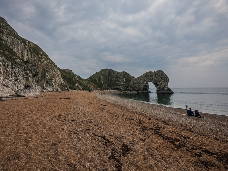 View of the arch from the beach