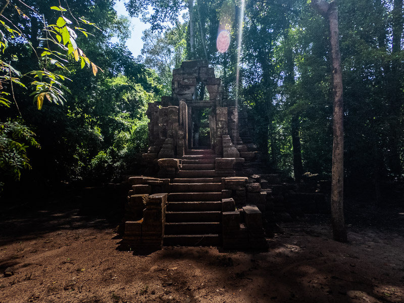 The ruins of the small temple