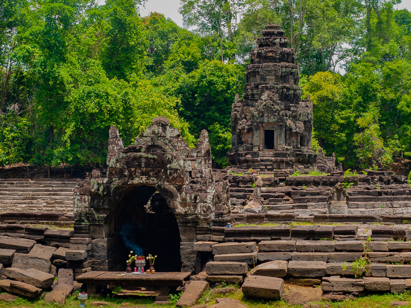 The temple in the middle of the island