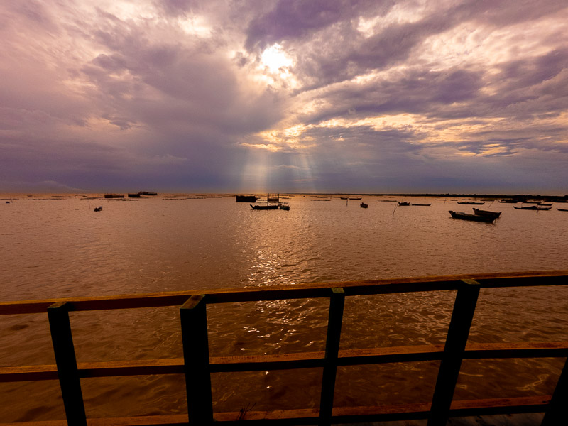 View of the lake from the a viewpoint at the restaurant