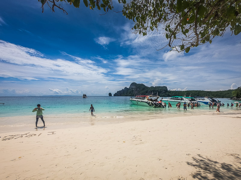 View from the beach