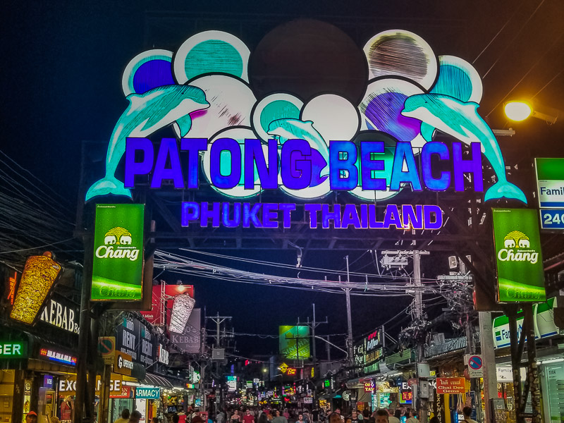 Lit up sign on Bangla road