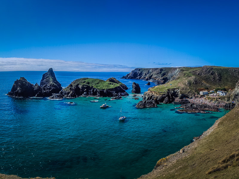 View of the rocky cove