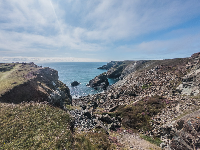 The treacherous rocky shores