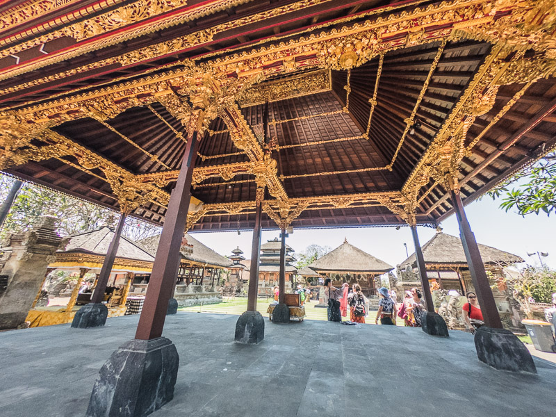 Decorated ceiling of a shrine