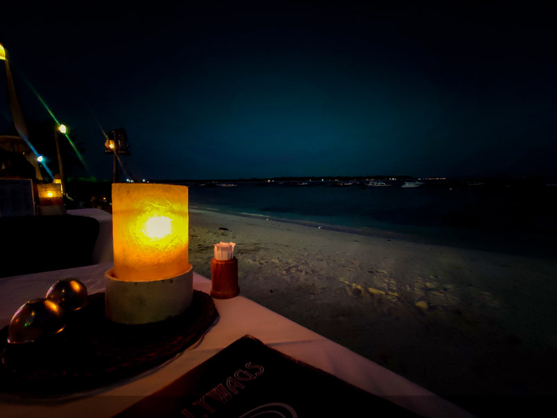 Dinner on the beach