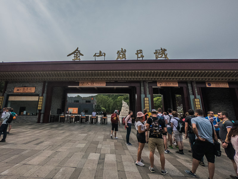 Entrance to cable car and trail