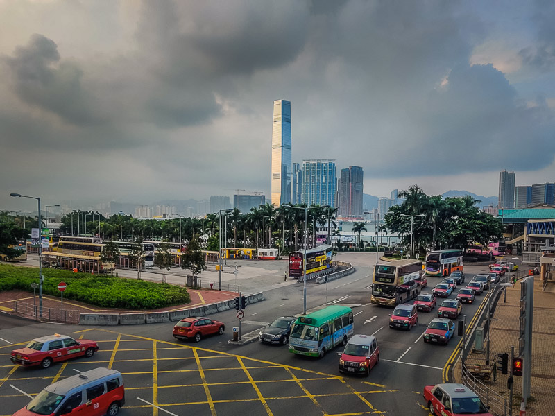 View of the International Commerce Center from Central