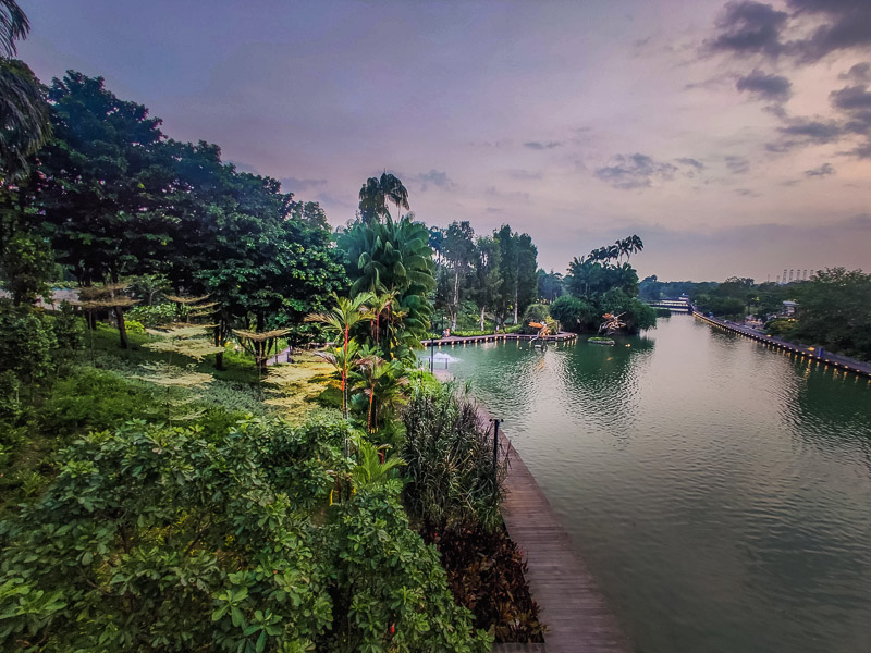 View of the river from Dragonfly bridge