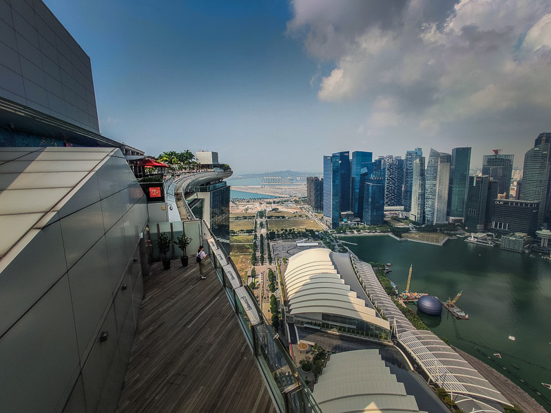 View of the skyline from the observation deck