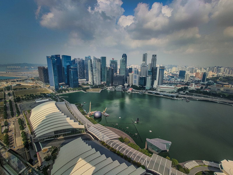 View of the skyline from the observation deck