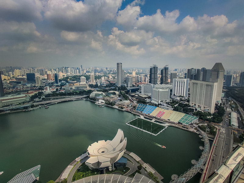 View of the skyline from the observation deck