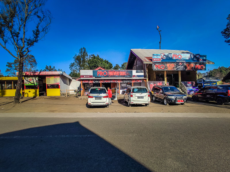 The shops around base camp