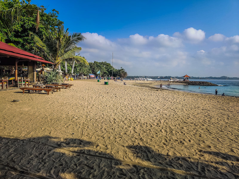 The beach in the early morning