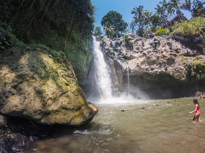 Close up of the waterfall