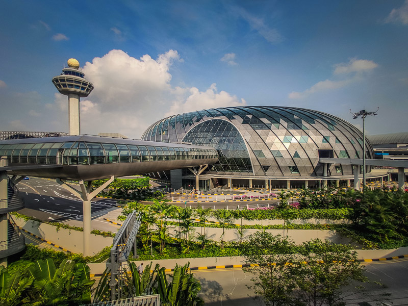 The Jewel mall from the monorail