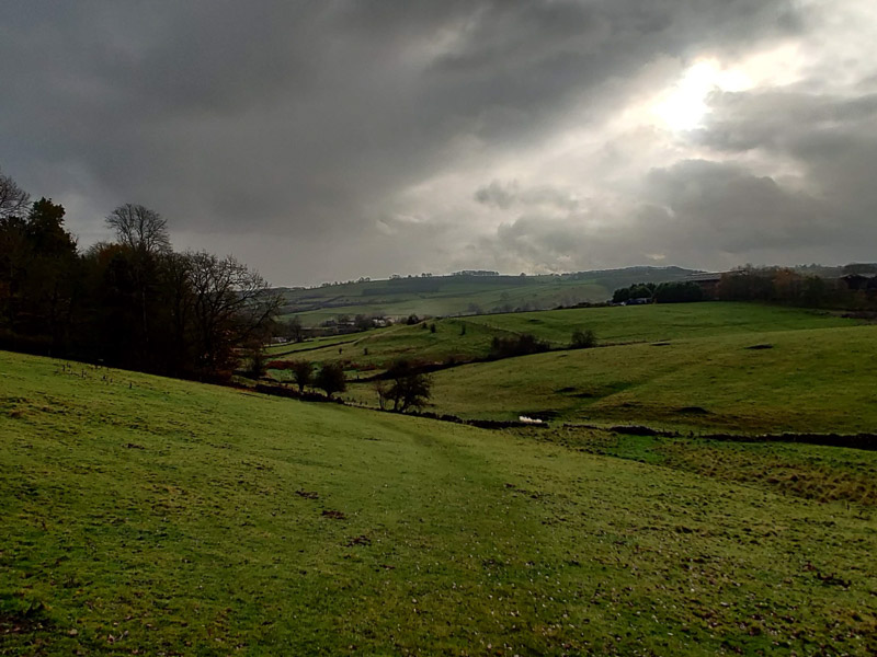 Landscape of the rolling hills