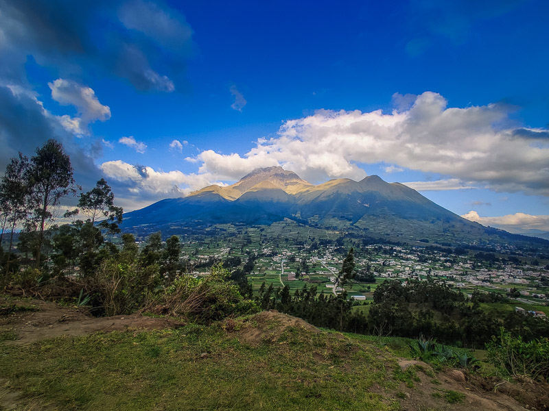 View of the volcano